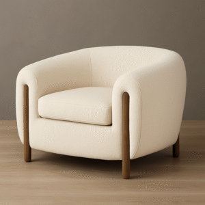 Accent Chair In beige color