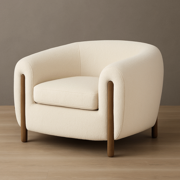 Accent Chair In beige color