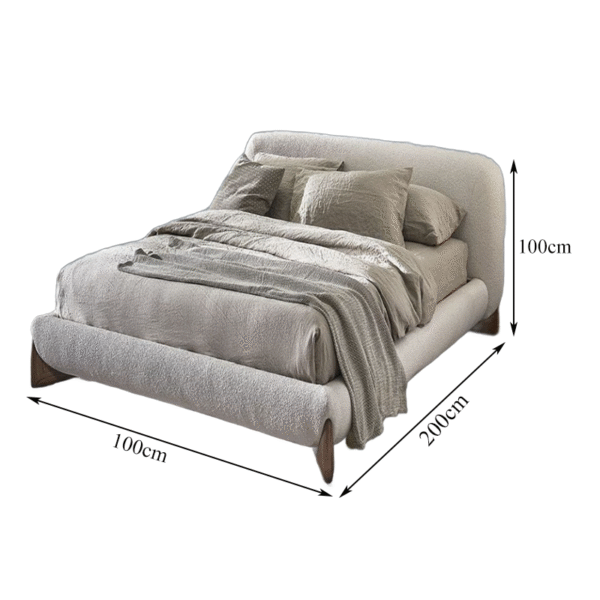 ⁦The Oslo Upholstered Bed⁩ - الصورة ⁦2⁩
